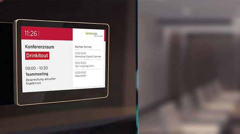 Digitale Türschilder für besprechungsräume