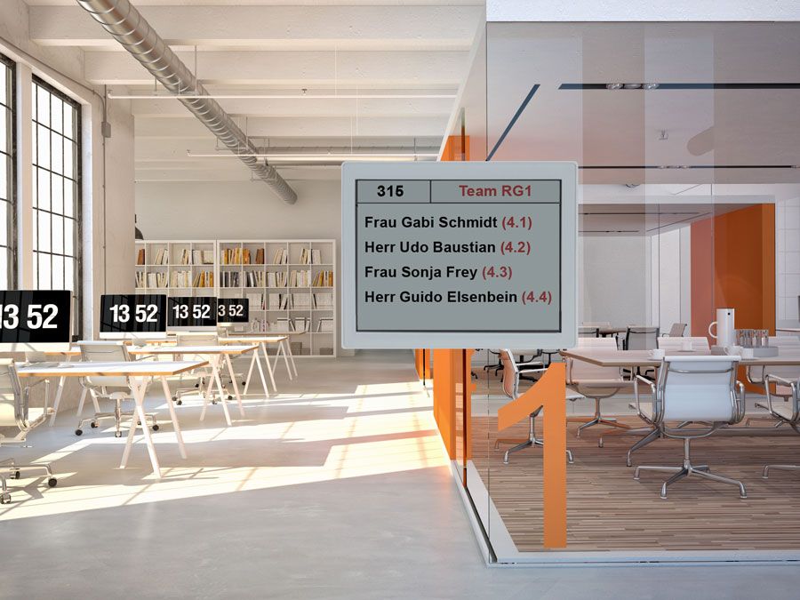 Digitale Namensschilder