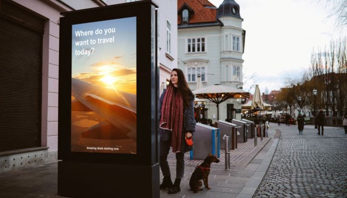 Outdoor Diplays verkaufen 24 Stunden am Tag