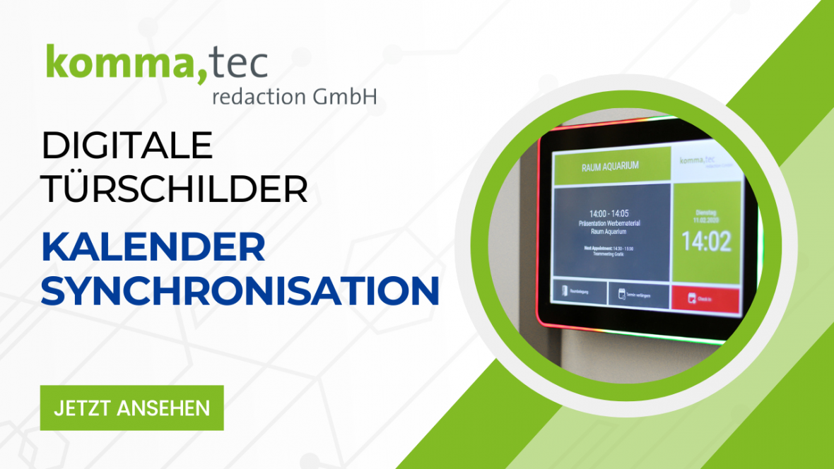 Digitale Türschilder - Kalender Synchronisation