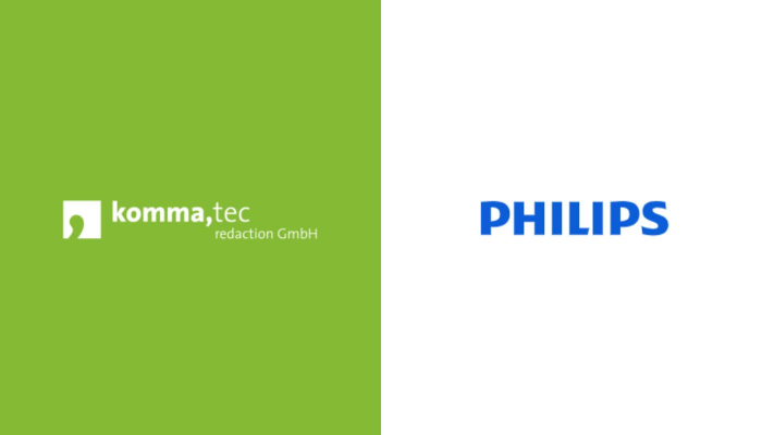 Digitale Türschilder von Philips neu bei komma,tec redaction