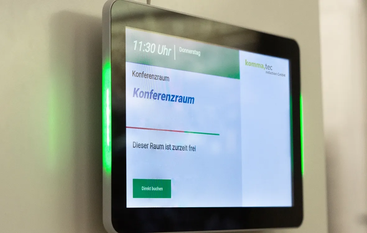 Synchronisation und Buchung auch über Google Kalender oder Outlook