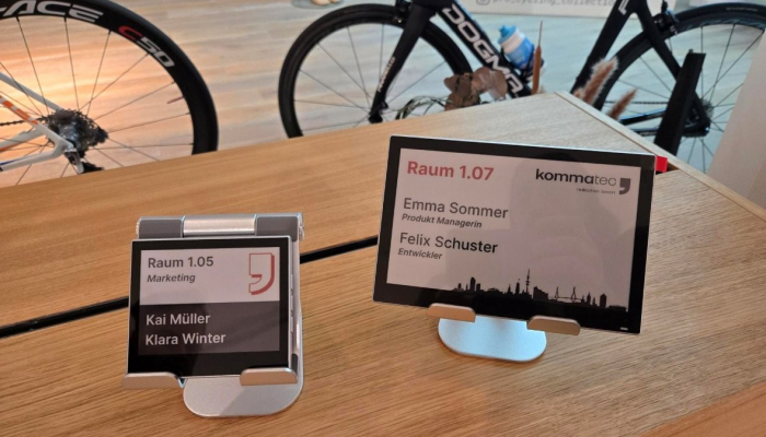 ePaper Türschild und ePaper Namensschild