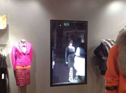 Werbedisplays im Einzelhandel