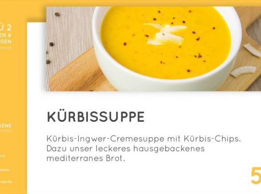 das Menüboard zum Präsentieren der Tagesangebote in Kantinen und Restaurants