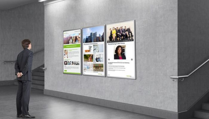Empfangsmonitore mit Touch-Display für Behörden und Ämter.