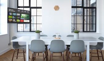 Ein Digitales Infoboard von komma,tec redaction