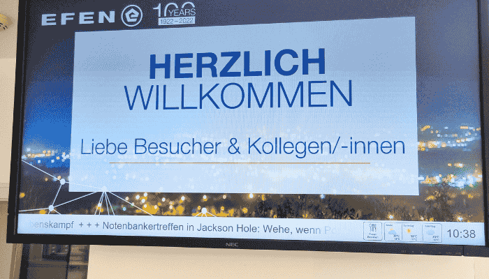 Erfolgreiche EFEN Referenz: Digital Signage Lösungen