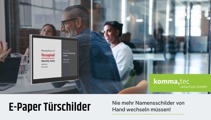 E-Paper - Nie mehr Namensschilder von Hand wechseln müssen!