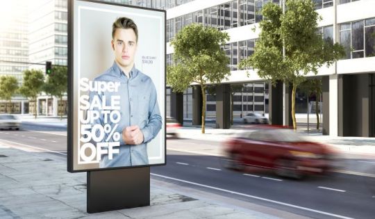 Digitaler Kundenstopper