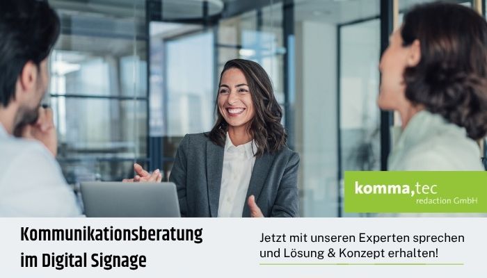 Entdecken Sie, wie Ihre Unternehmenskommunikation mit Digital Signage effektiver wird