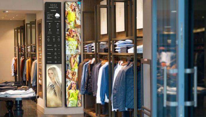 Digital Signage Stretch-Display am Point of Sale