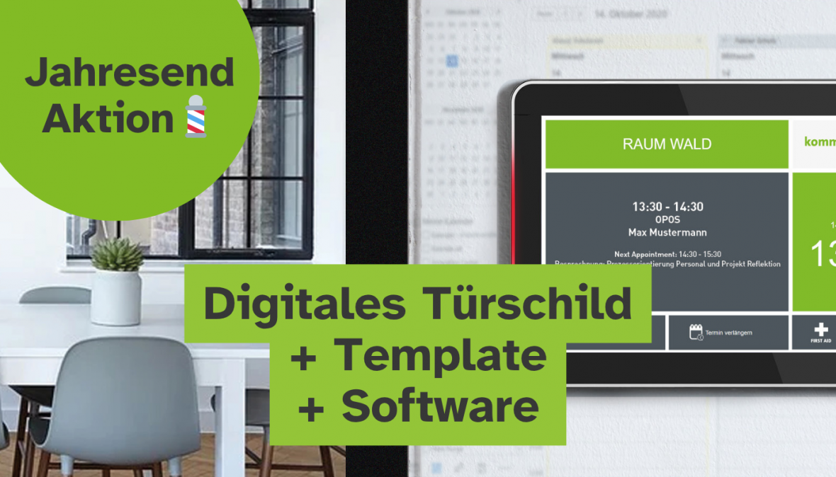 Türschild Jahresend-Aktion 2025
