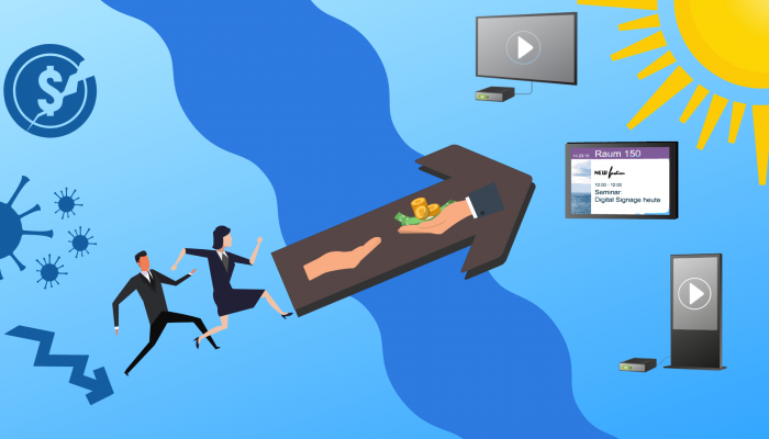 Digital Signage Projekt mit Hilfe der Überbrückungshilfe III umsetzen