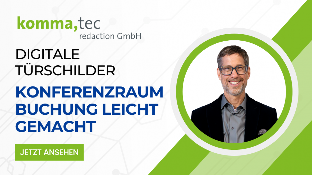 Digitale Türschilder - Konferenzraum Buchung leicht gemacht