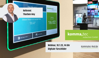 Digitale Türschilder - Raumbeschilderung einfach automatisieren