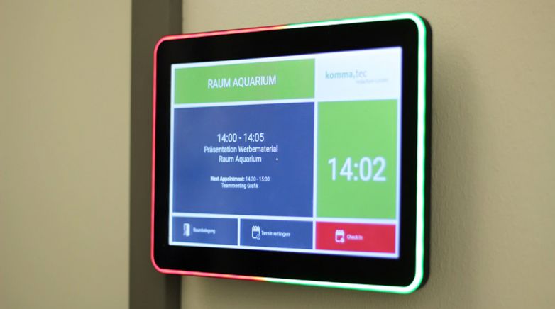 Digitale Türschilder mit Kalenderanbindung