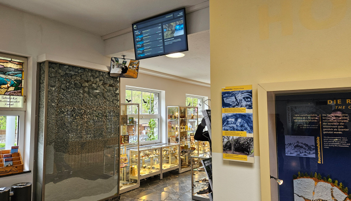 Digital Signage Lösung für Tropfsteinhöhlen Rübeland
