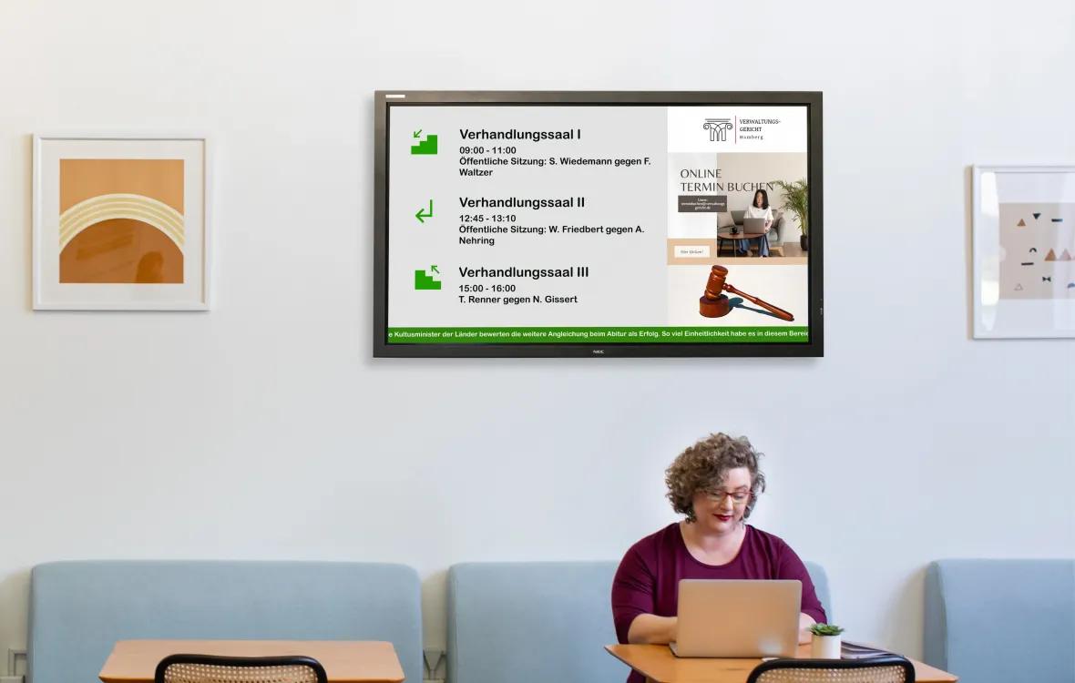 Digitale Besucherleitsysteme in der Behörde