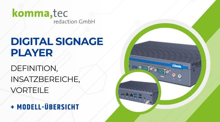 Ein Digital Signage Player spielt CMS-Inhalte auf Bildschirmen aus.