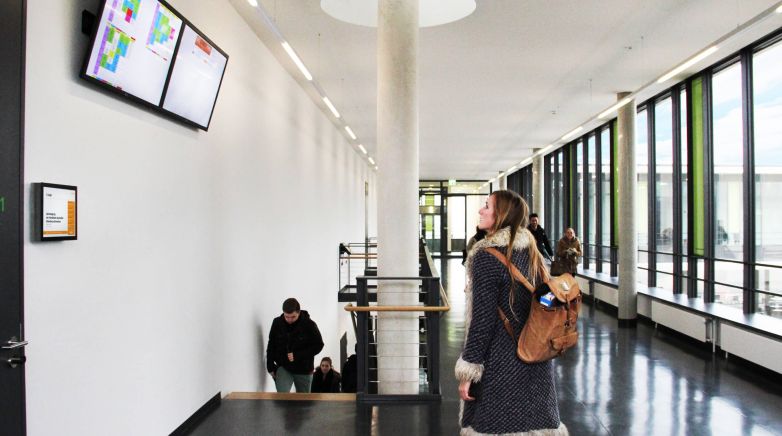 Das Digital Signage-Lösungen in der Hochschule FHWS