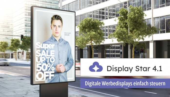Werbedisplay Software für Schaufenster & POS