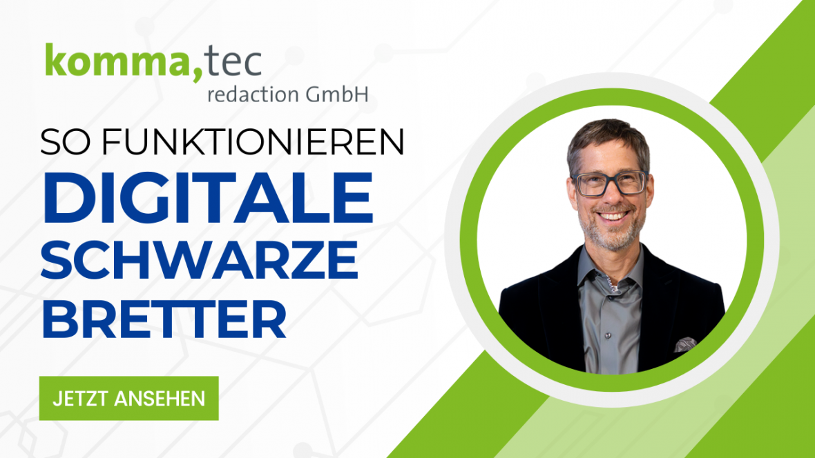 So funktionieren Digitale Schwarze Bretter