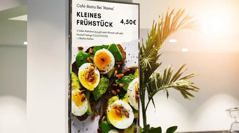 Digitale Menüboards für die Gastronomie - Steigern Sie Verkäufe und entlasten Mitarbeiter