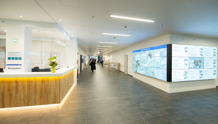 Digitales Schwarzes Brett im Klinikum Darmstadt