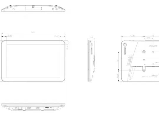 Philips Multitouch Türschild Technische Daten