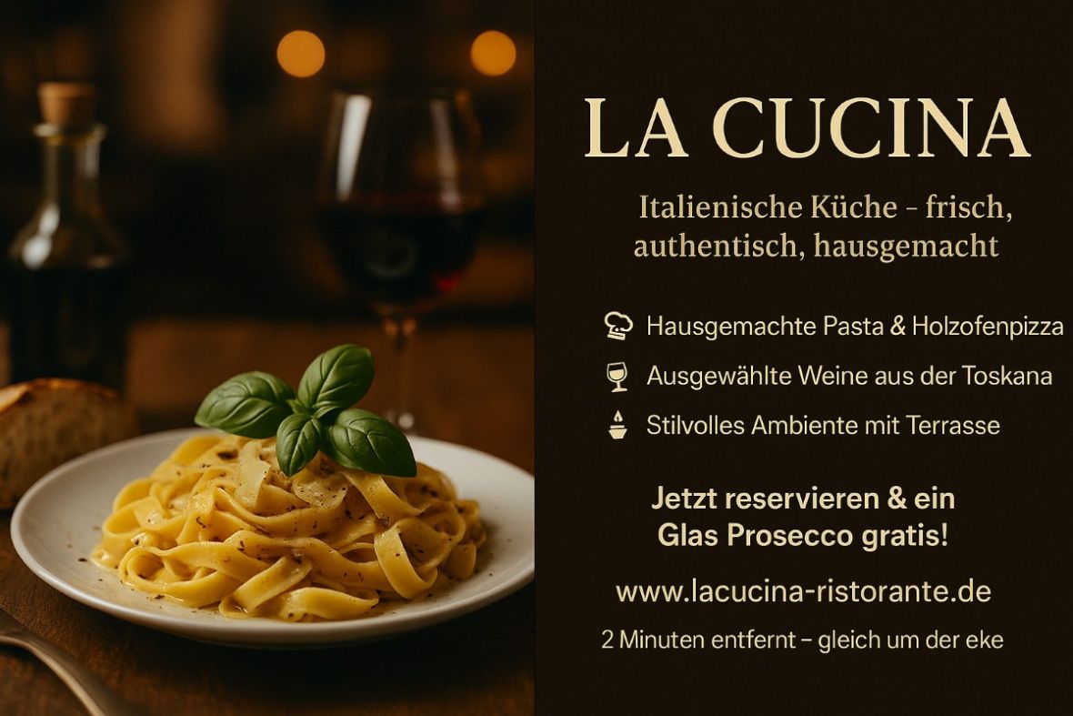 Werbung für ein Restaurant