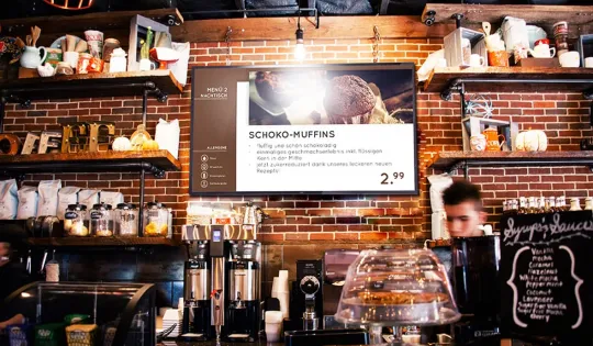 Kassendisplay in der Gastronomie