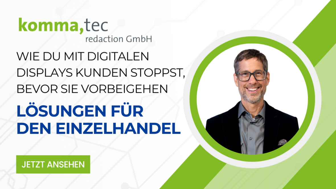 Mit Digital Displays Kunden stoppen, bevor sie vorbeigehen