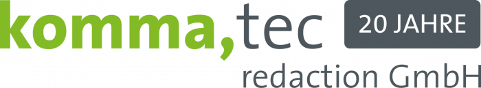 komma,tec redaction GmbH Logo
