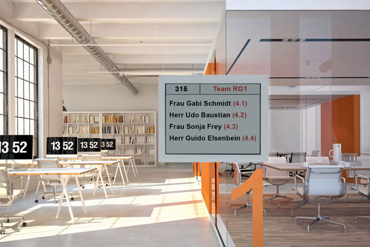 Namensschilder für Räume schaffen Klarheit