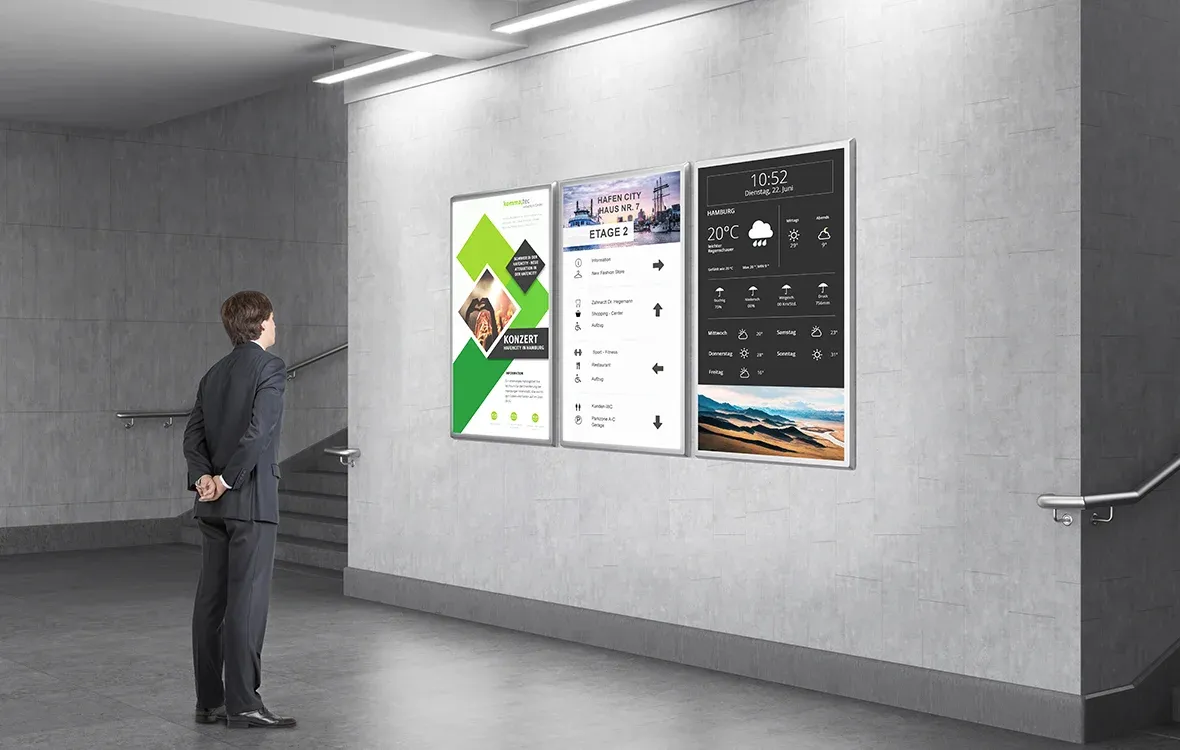 Digital Signage Wegeleitdisplays erleichtern Ihren Kunden die Raumsuche