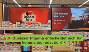 Queisser Pharma entscheidet sich für komma,tec redaction