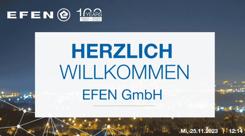 Das Digital Signage Konzept bei EFEN