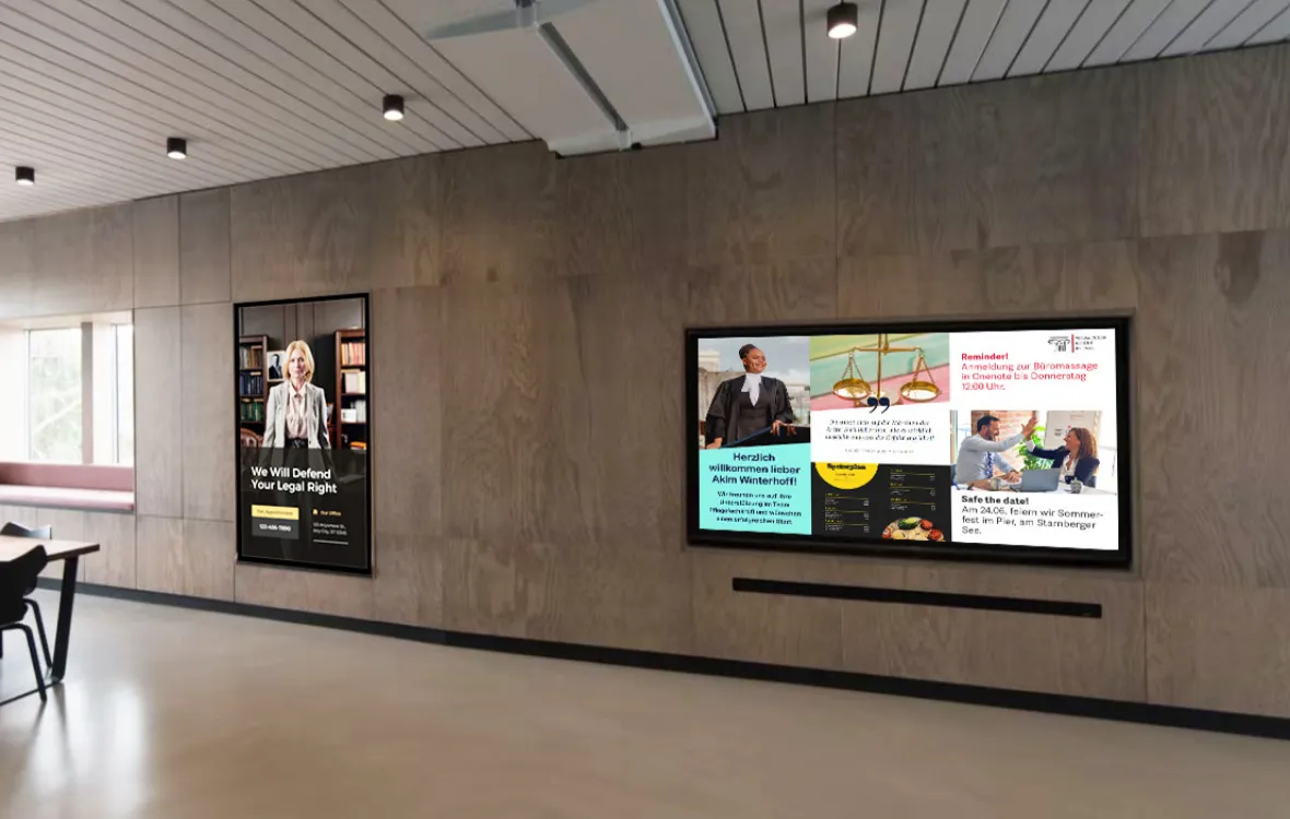 Digitales Schwarzes Brett in der Behörde