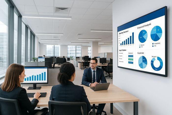 Digital Signage Lösungen für Kanzleien, Wirtschaftsprüfungs- und Steuerberatungsunternehmen