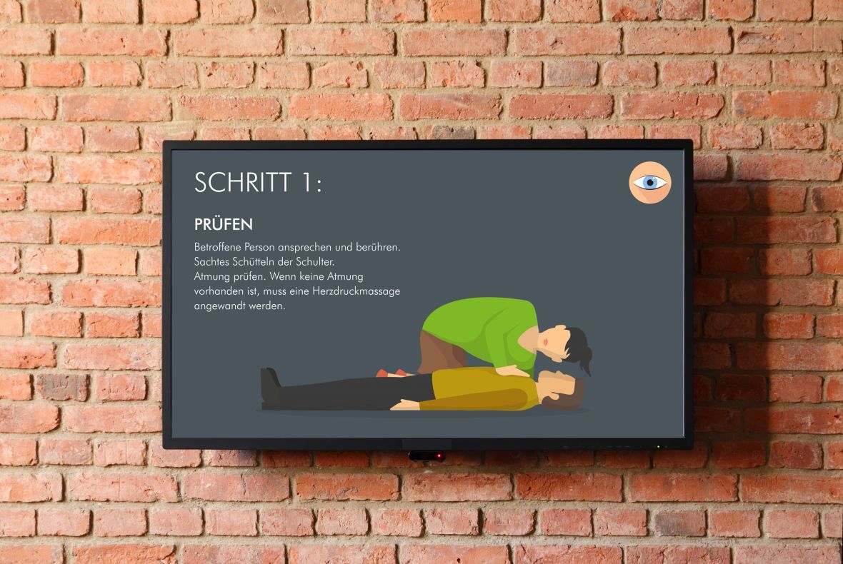 Erste Hilfe Hinweise als Video