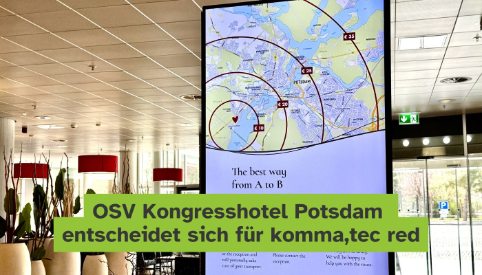OSV Kongresshotel Potsdam entscheidet sich für komma,tec red