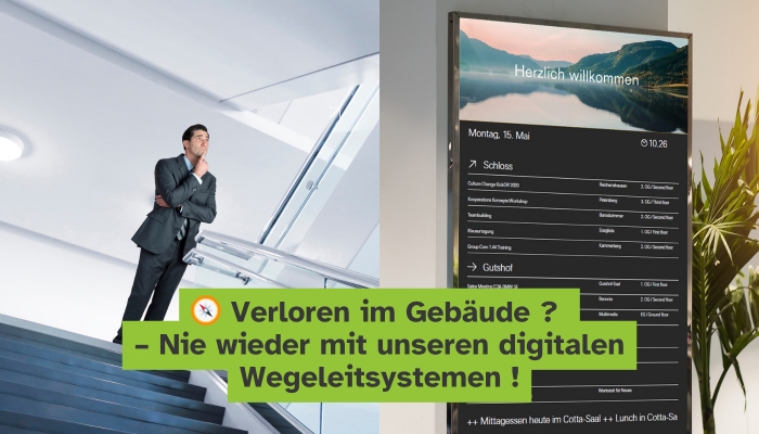 Mit digitalen Wegeleitsystemen Gäste perfekt leiten