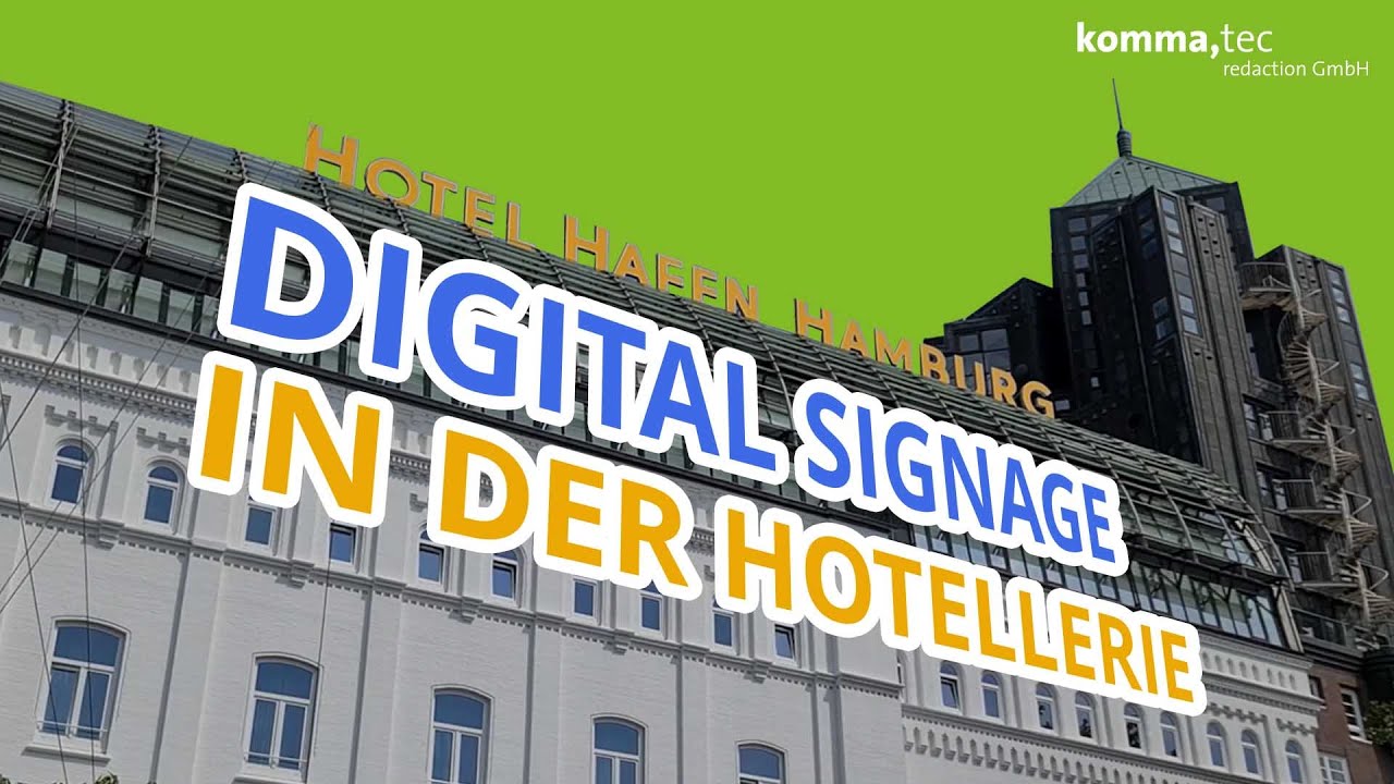 komma,tec redaction beschildert das Hotel Hafen Hamburg