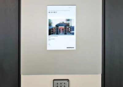 Touch-Display in einer Ausstellung