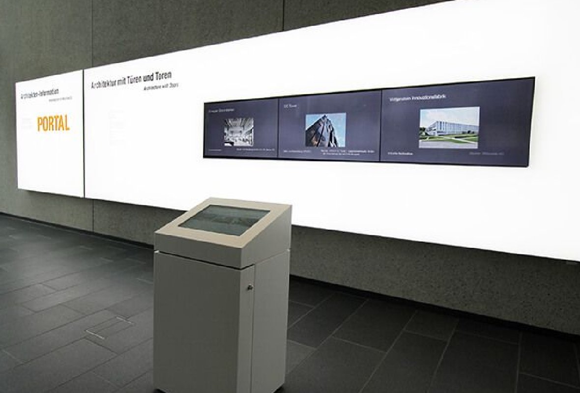 Videowand bei der Firma Hörmann