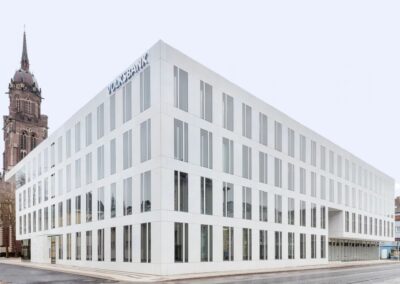 Außenaufnahme der Volksbank Krefeld.