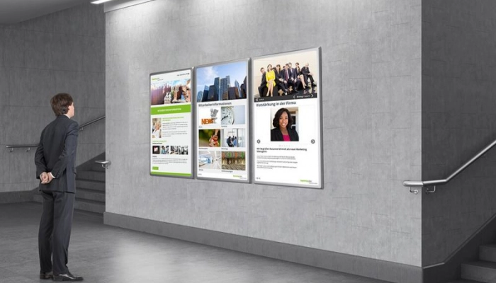 Empfangsmonitore mit Touch-Display für Behörden und Ämter.