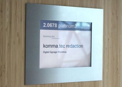 Digitales Türschild im Kongresszentrum darmstadtium