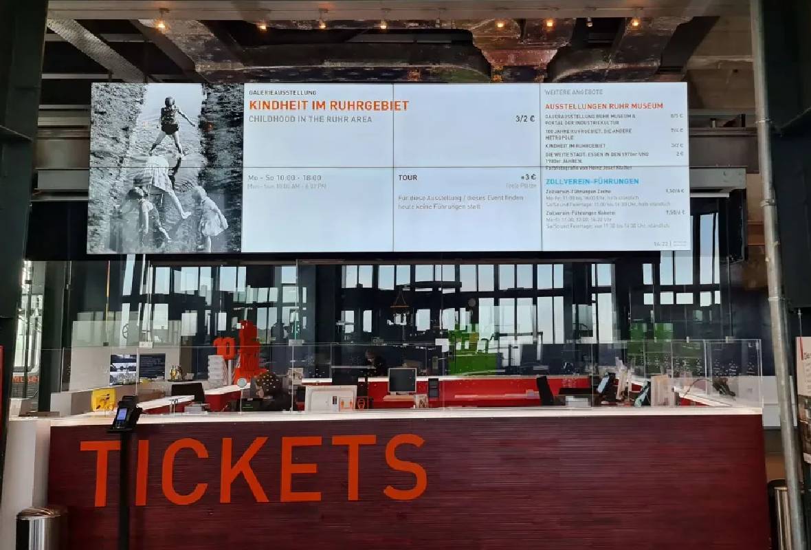 Zeigen Sie aktuelle Informationen über Ausstelungen auf Ihrem Digitalen Infoboard.